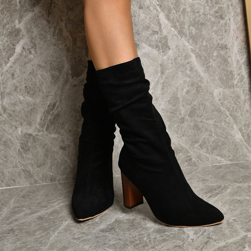 Bottes pointu talons hauts