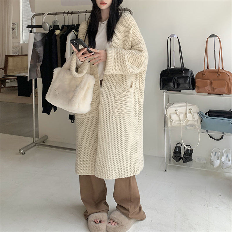 Manteau cardigan d'automne et d'hiver