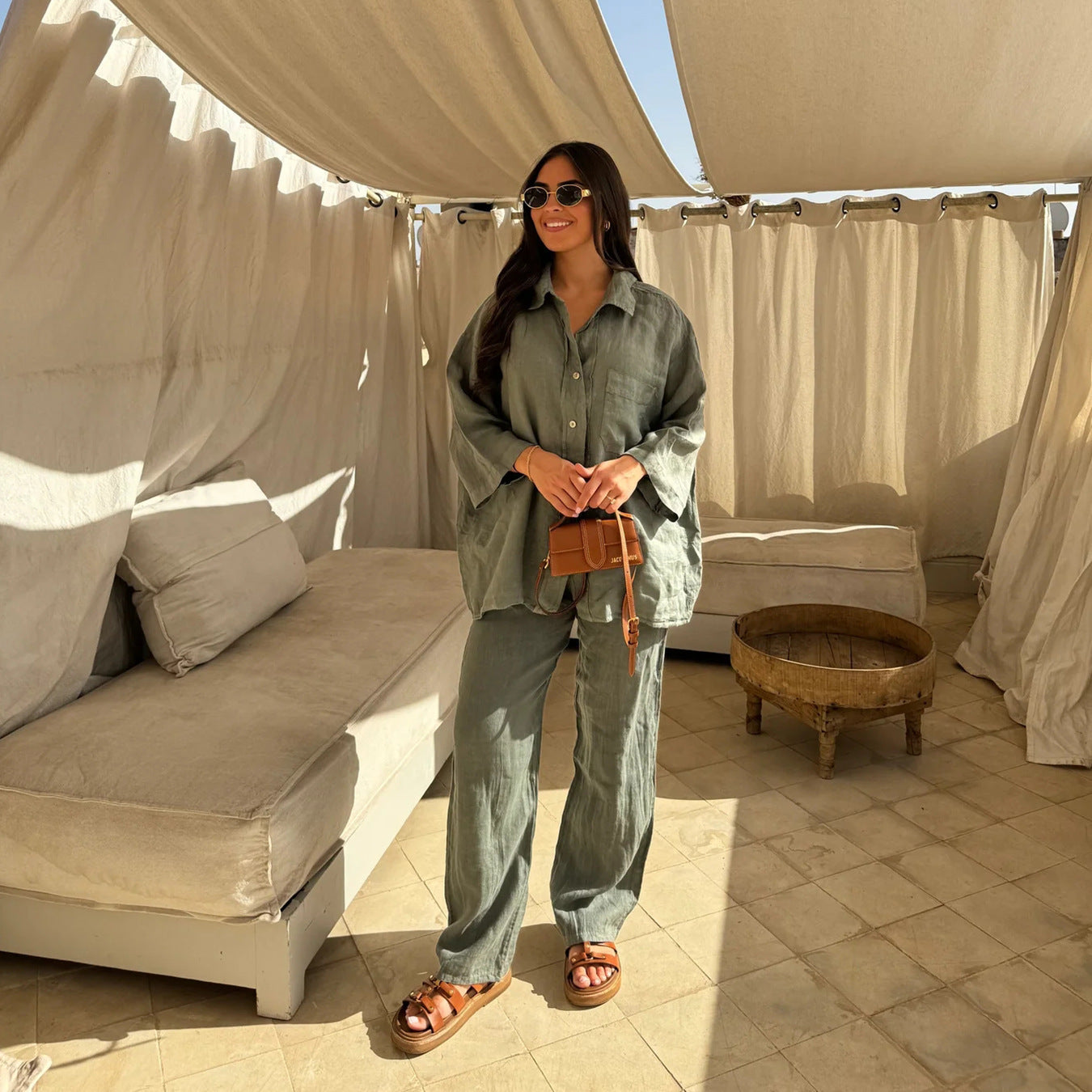 Chemise et pantalon en lin