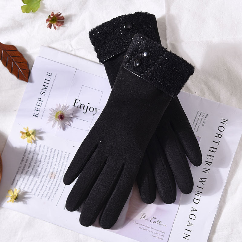 gants chauds à boutons composites Dralon à écran tactile