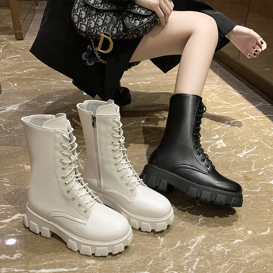 Platform Martin boots