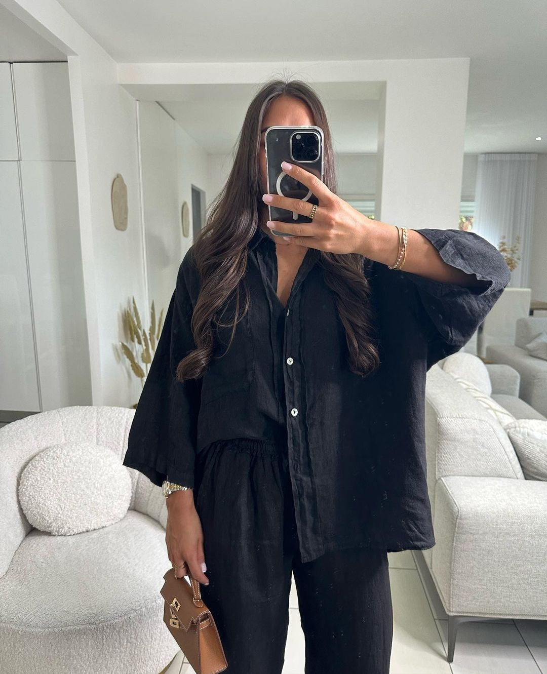 Chemise et pantalon en lin