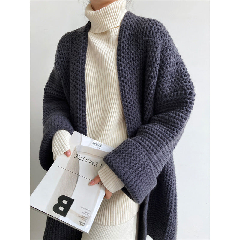 Manteau cardigan d'automne et d'hiver