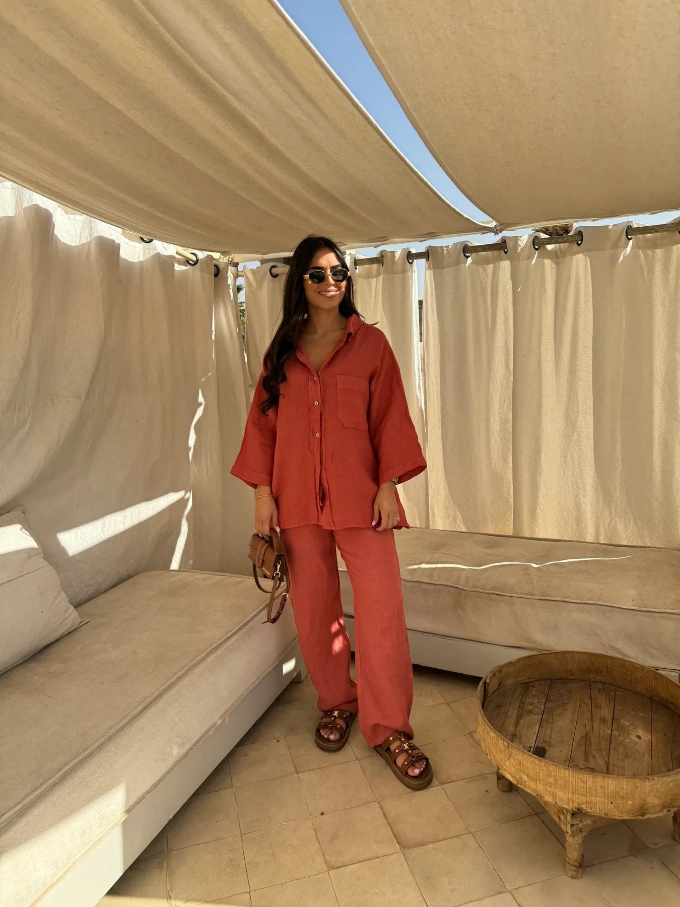 Chemise et pantalon en lin