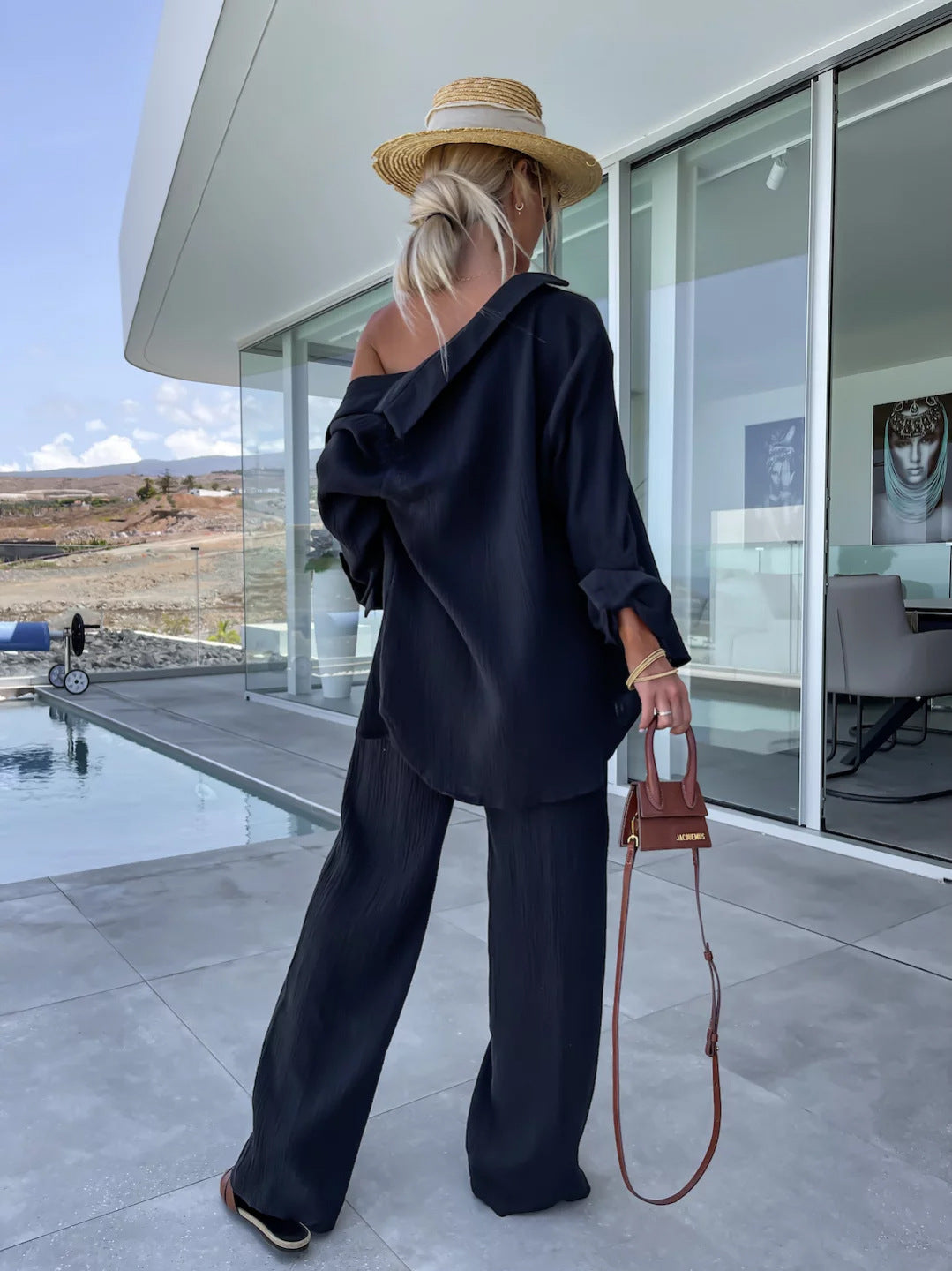 nova décontractée avec Pantalon Droit