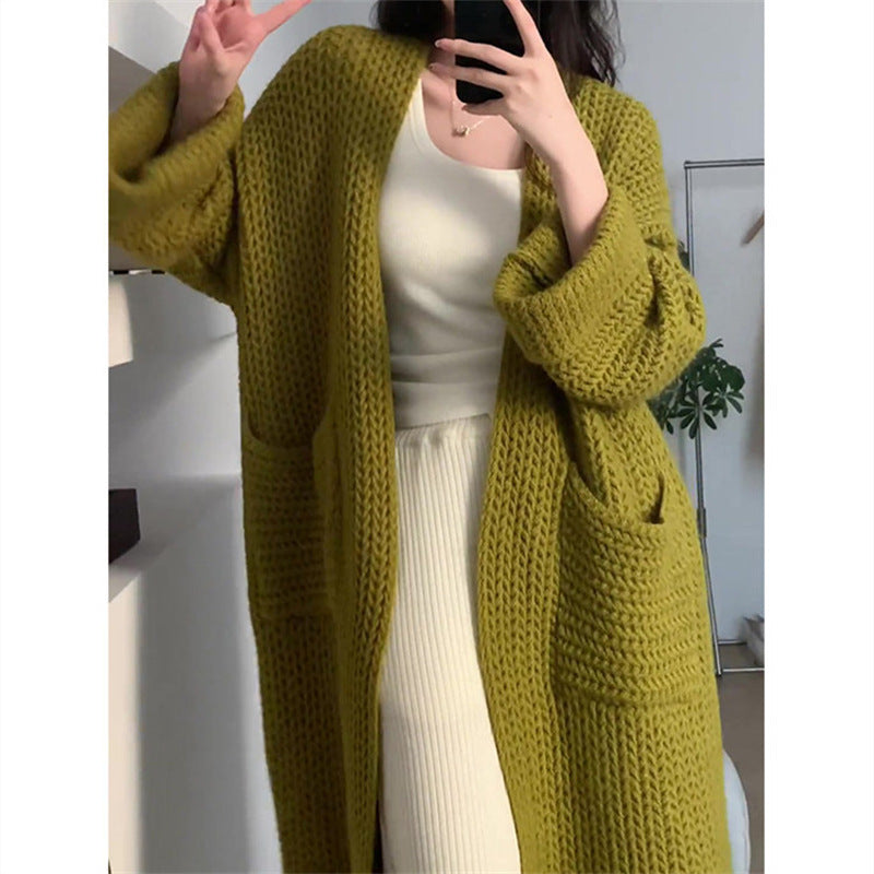 Manteau cardigan d'automne et d'hiver