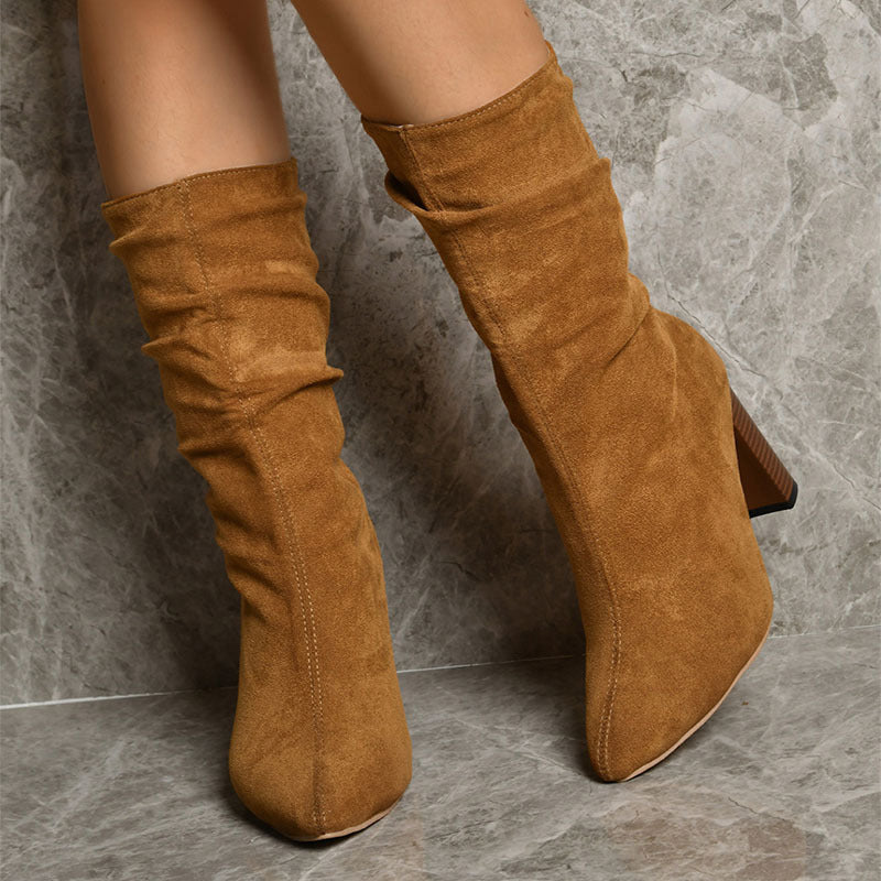 Bottes pointu talons hauts