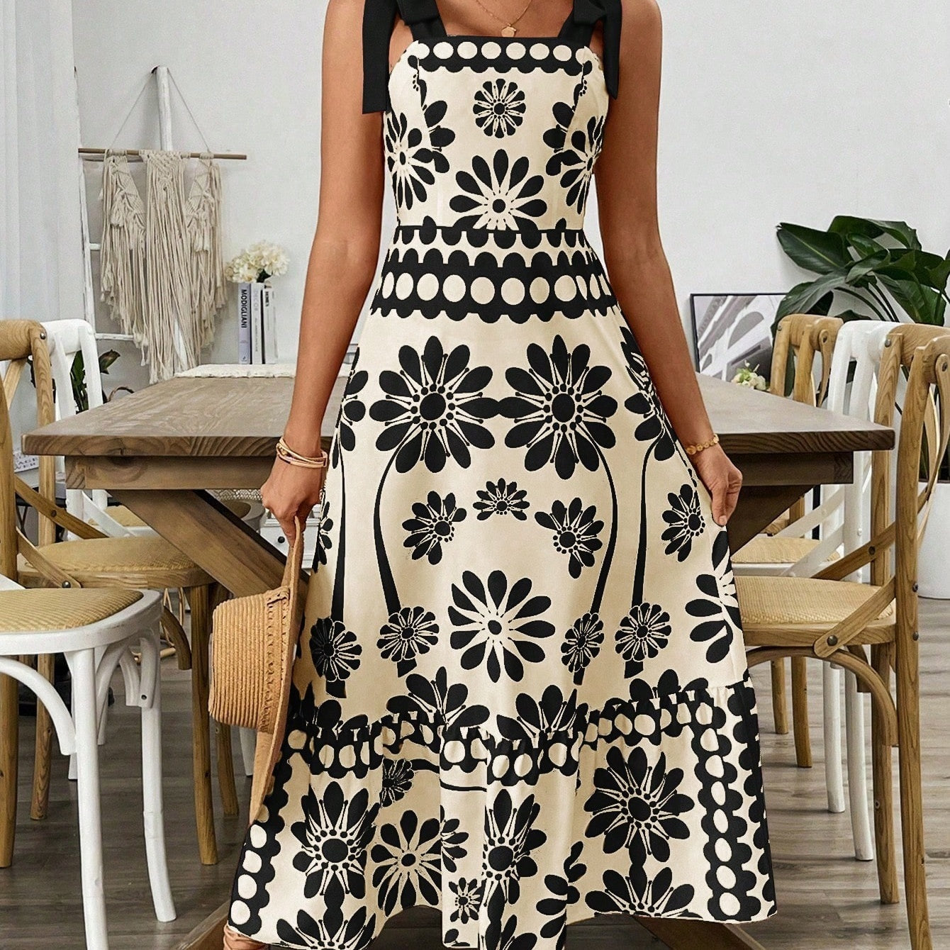 Robe décontractée à imprimé floral