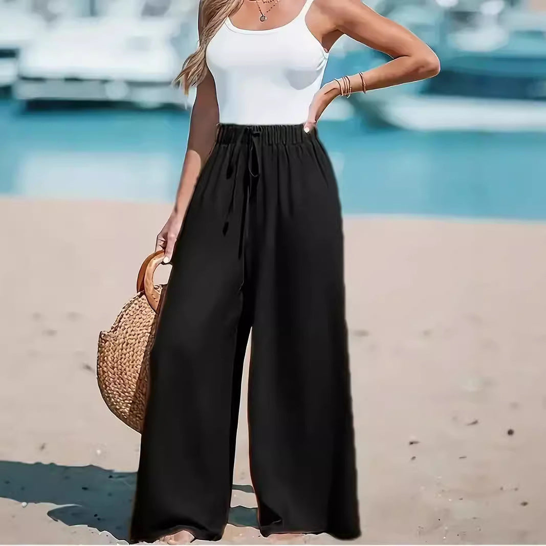 Casual wide leg loose pants