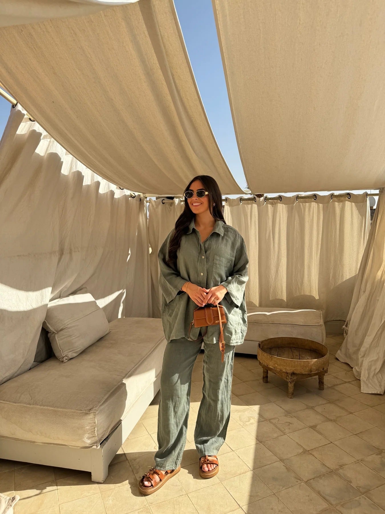 Chemise et pantalon en lin