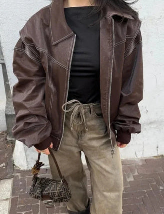 Veste en cuir