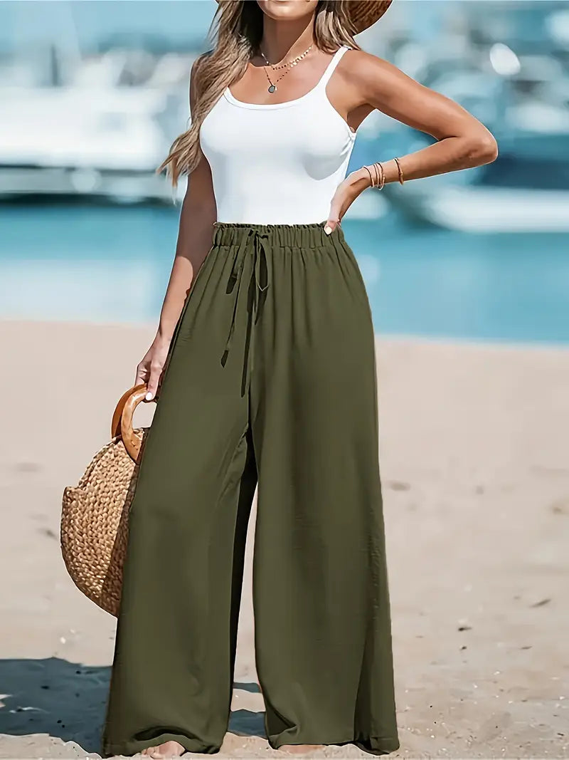 Casual wide leg loose pants
