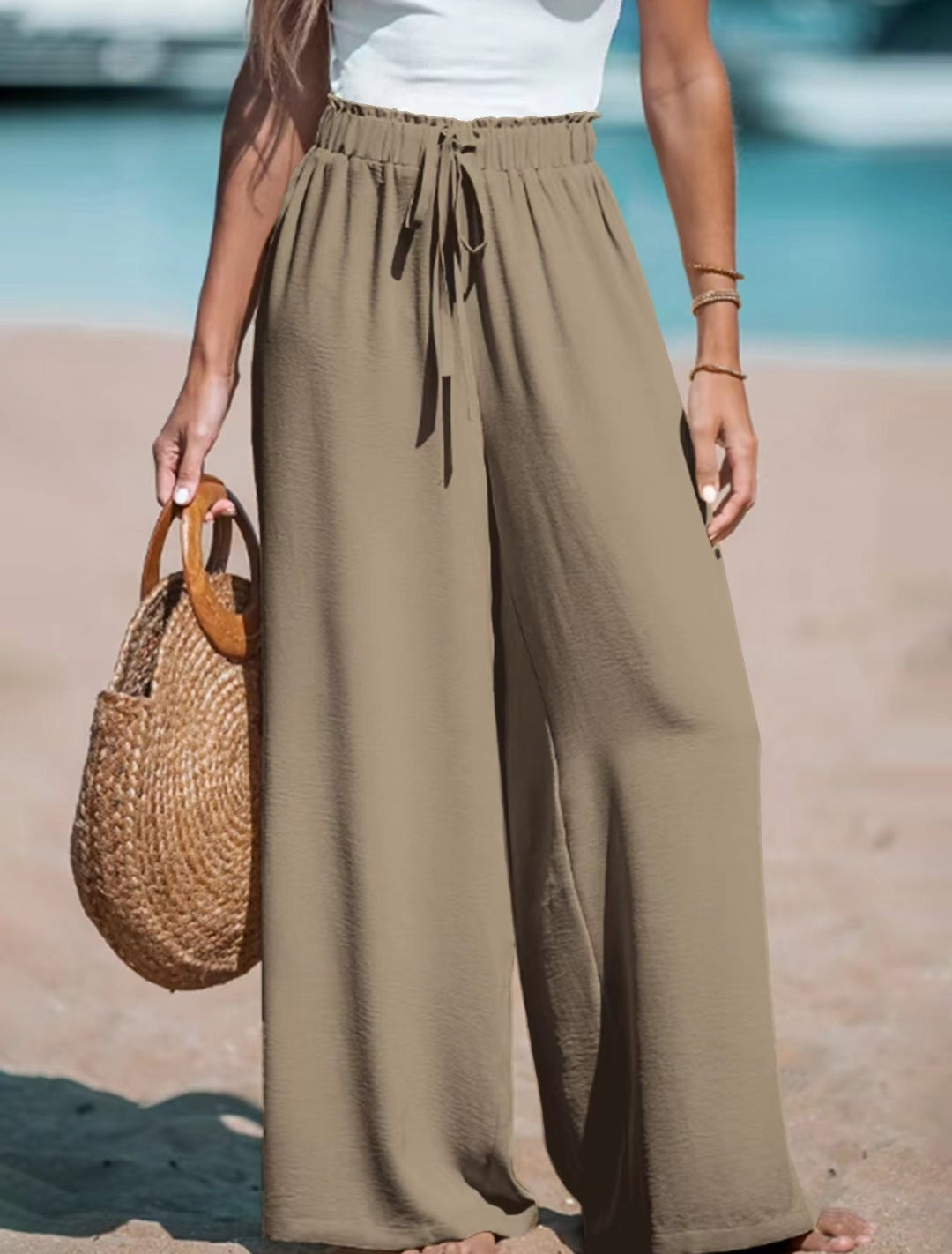 Casual wide leg loose pants