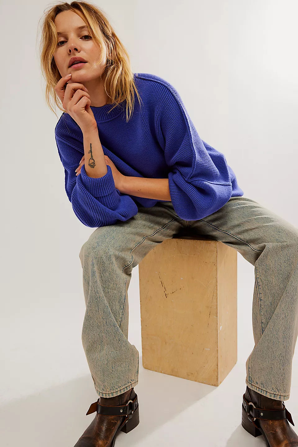 Violet sweater