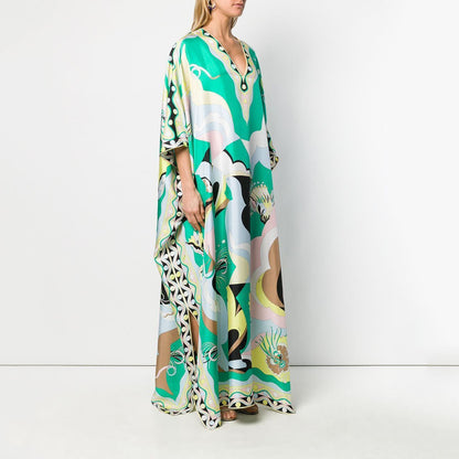 Robe ample et décontractée, jupe longue
