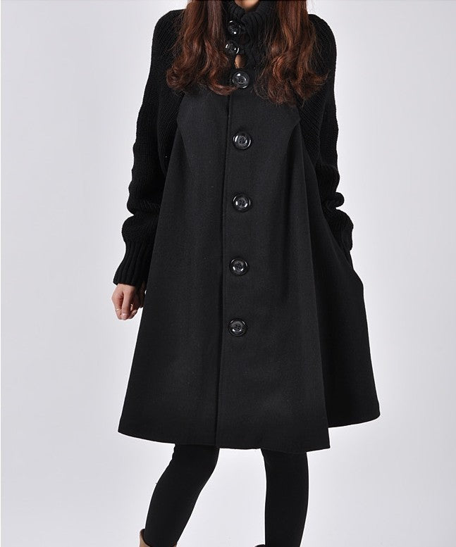 Manteau Trench-coat mi-long à la mode pour