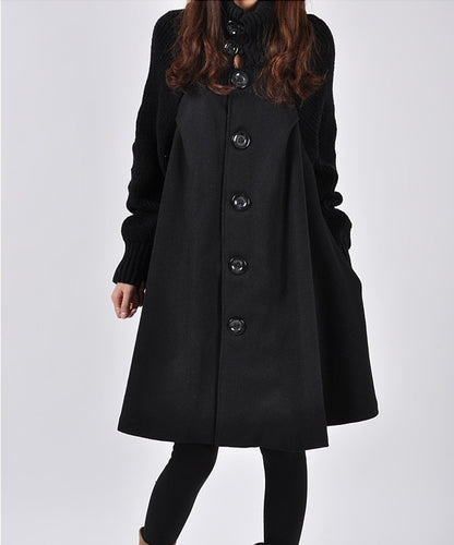 Manteau Trench-coat mi-long à la mode pour