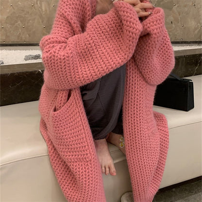 Manteau cardigan d'automne et d'hiver