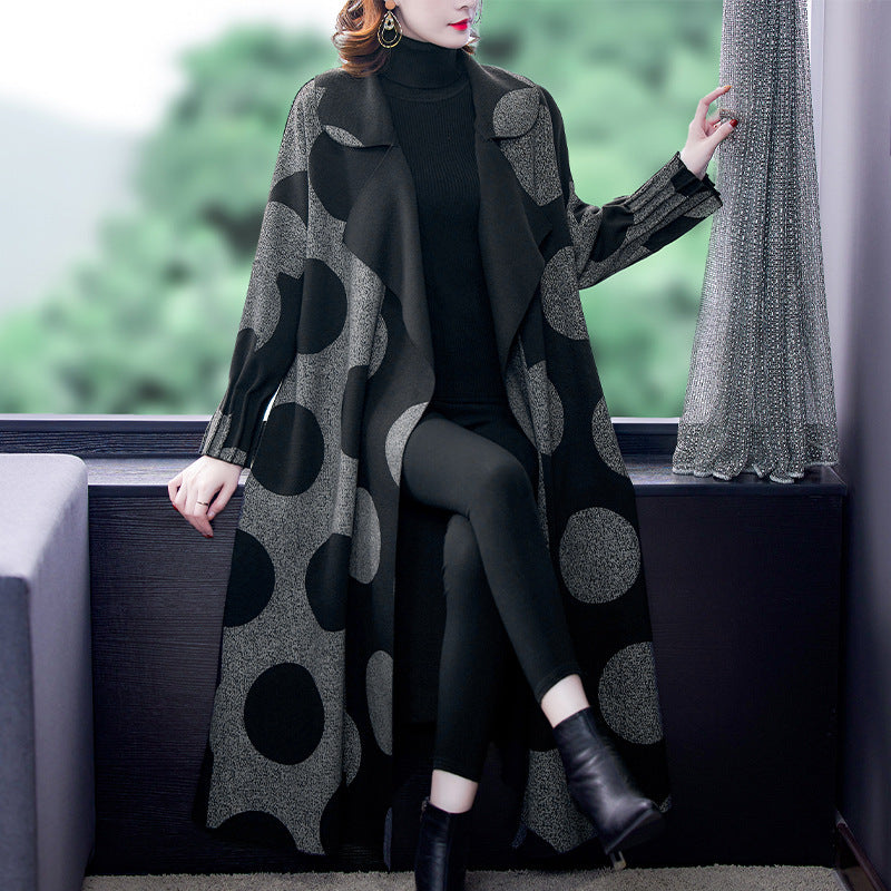 Manteau ample amincissant mi-long