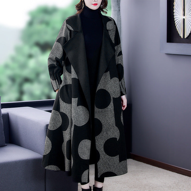 Manteau ample amincissant mi-long