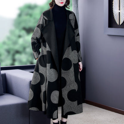 Manteau ample amincissant mi-long