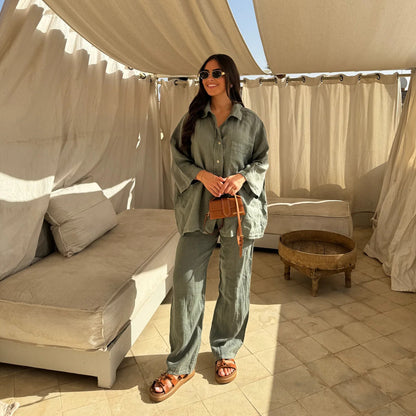 Chemise et pantalon en lin