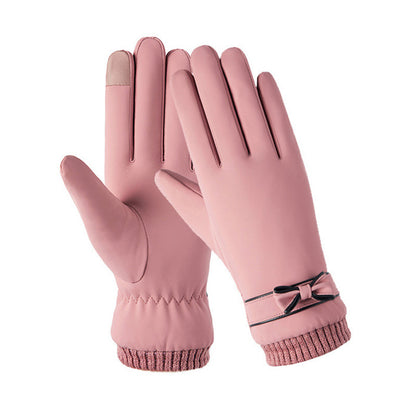 Gants d'hiver pour femme au toucher peau