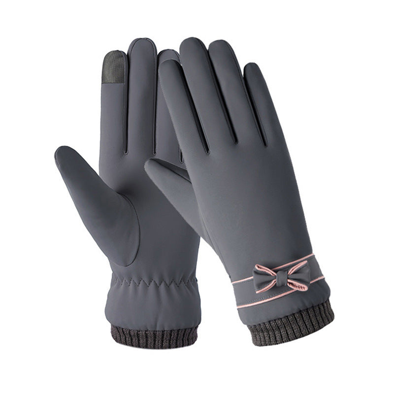 Gants d'hiver pour femme au toucher peau