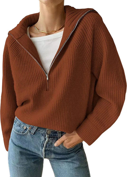 Pull demi-zip