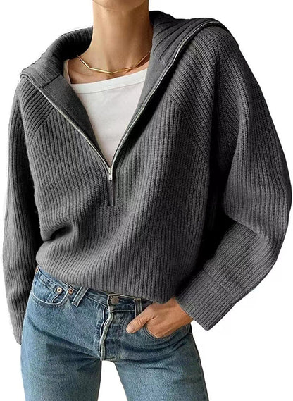 Pull demi-zip