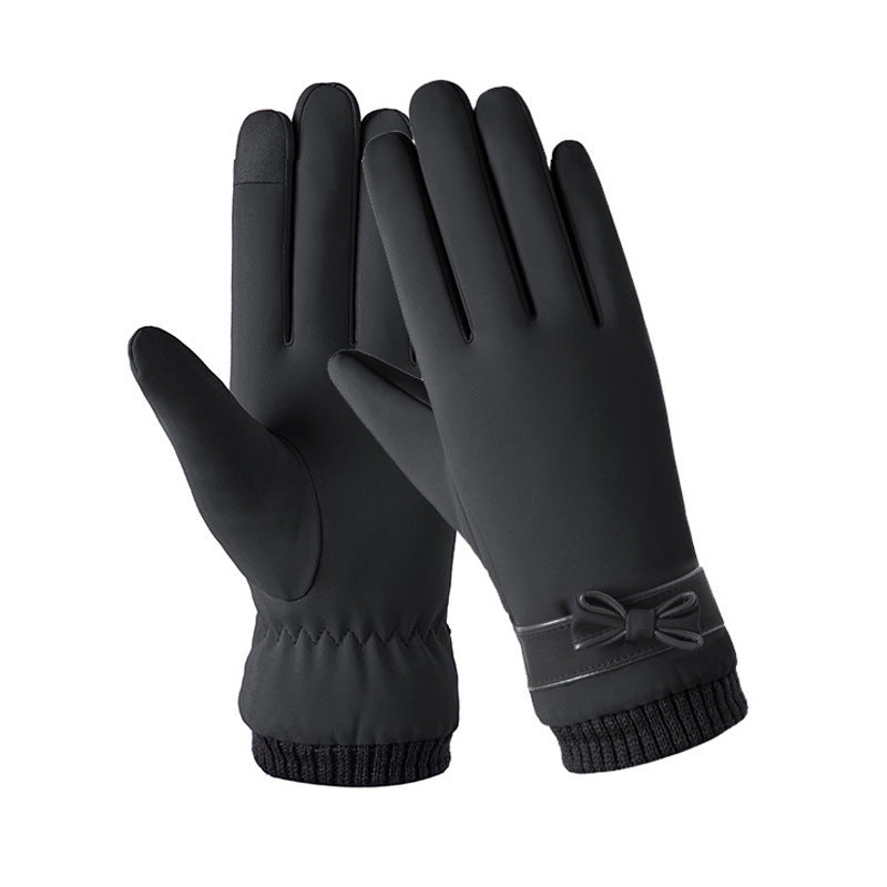 Gants d'hiver pour femme au toucher peau