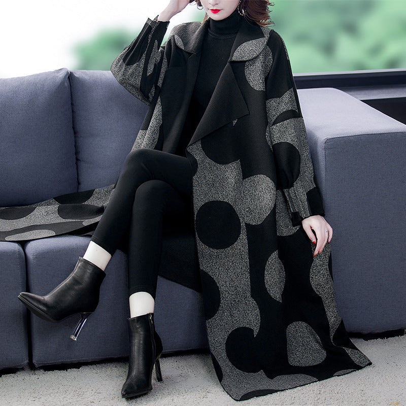Manteau ample amincissant mi-long