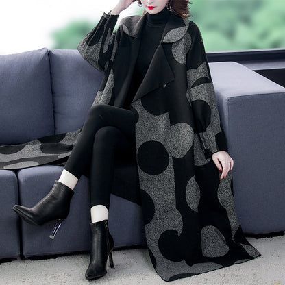 Manteau ample amincissant mi-long