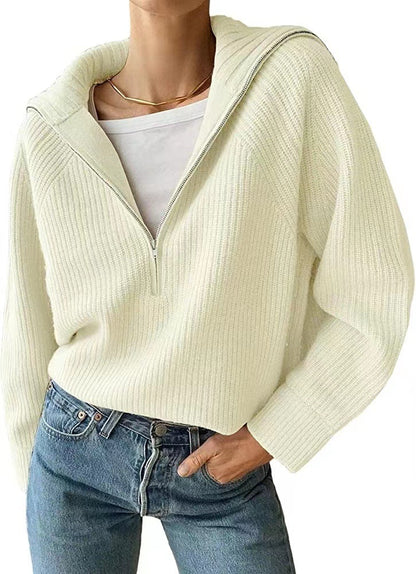 Pull demi-zip