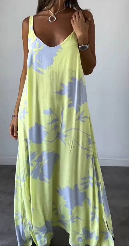 Robe d'été à bretelles imprimée