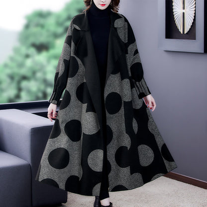 Manteau ample amincissant mi-long