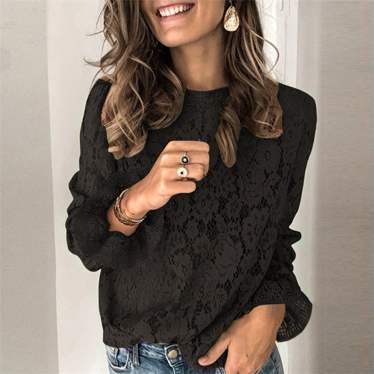 Chemise en dentelle creuse