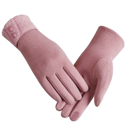 gants chauds à boutons composites Dralon à écran tactile
