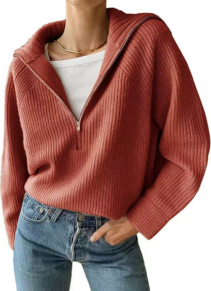 Pull demi-zip
