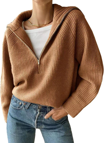 Pull demi-zip