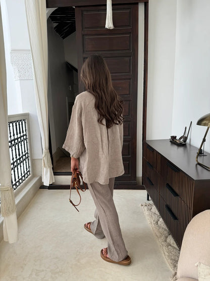 Chemise et pantalon en lin