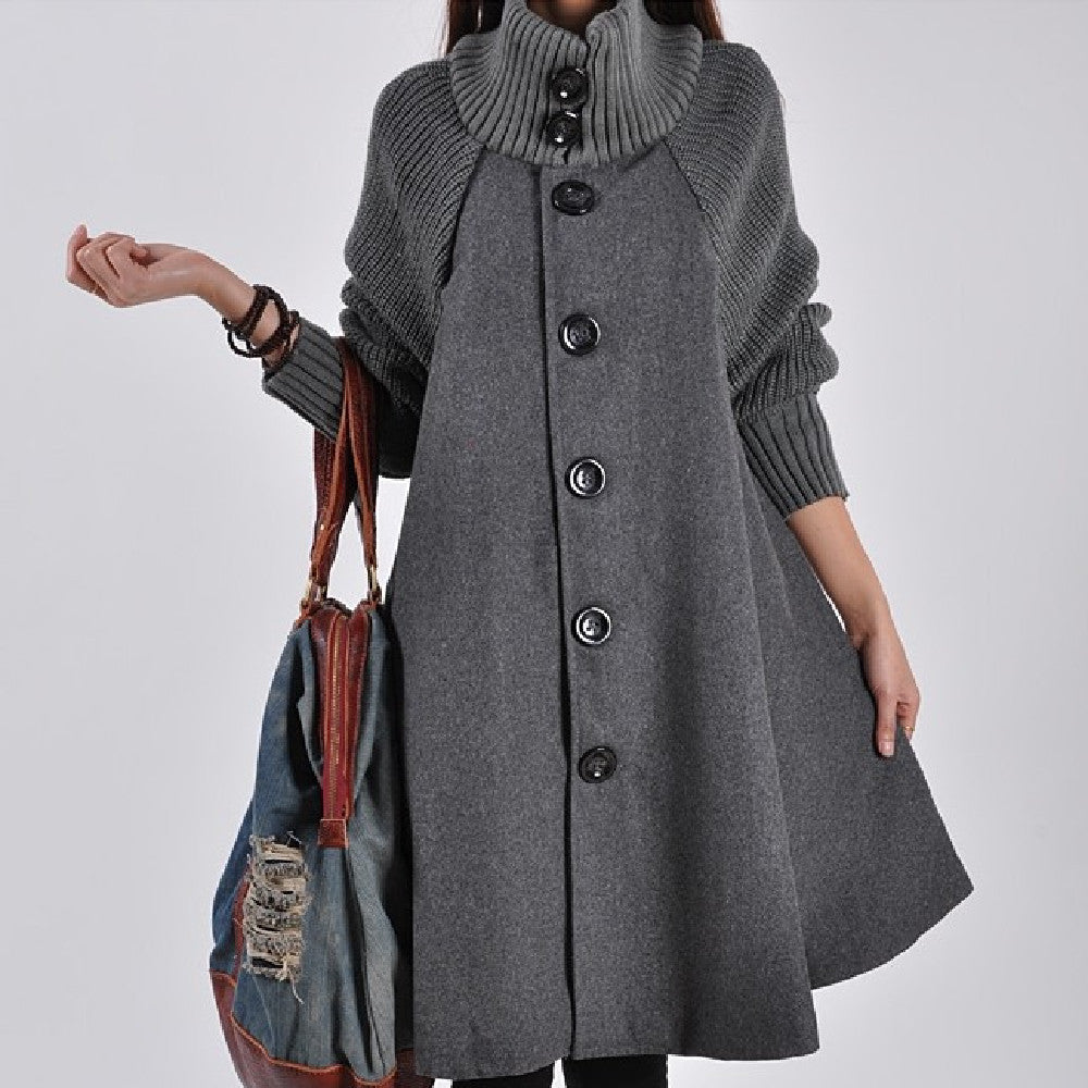 Manteau Trench-coat mi-long à la mode pour