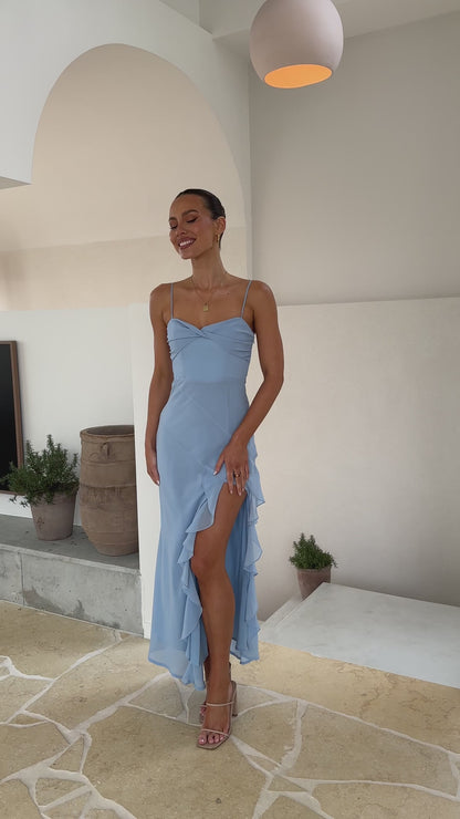Robe romantique à bretelles