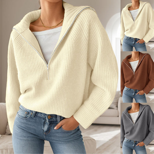 Pull demi-zip