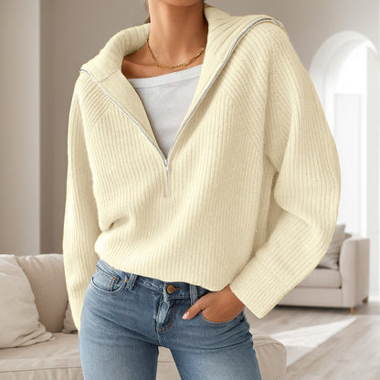Pull demi-zip